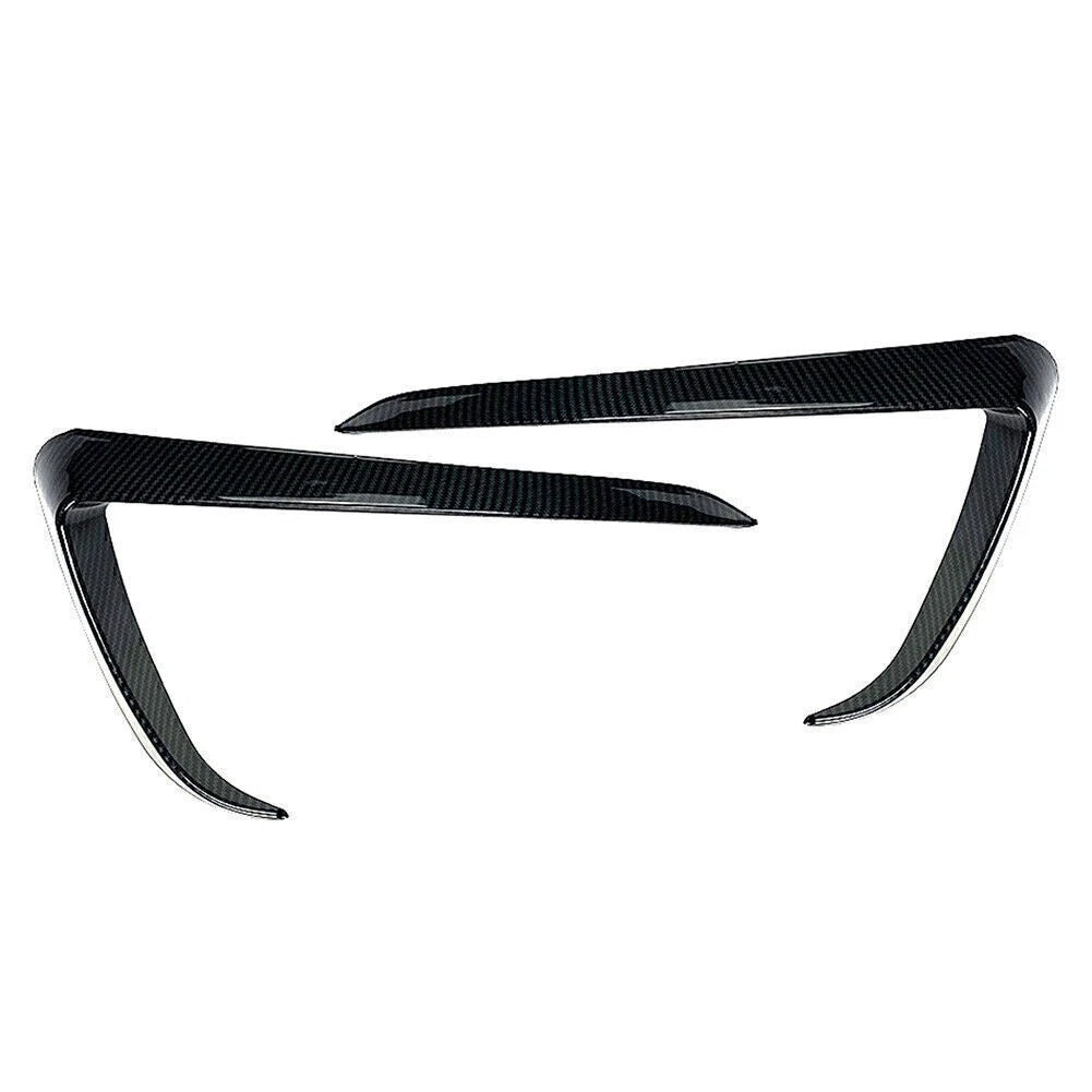 Front Fog Light Lamp Eyebrow Cover Trim for Tesla Model Y (2020–2023) Carbon Fiber