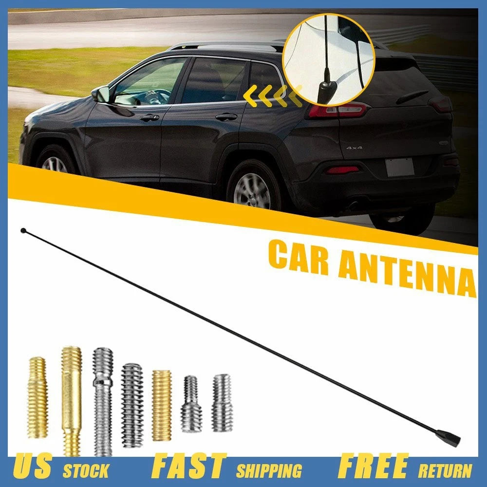 21" Black Stainless Antenna Mast for Toyota Tacoma (1995–2016)