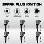 6X Ignition Coil & Iridium Spark Plug for Ford Escape V6 (2003–2008) FD502 SP433