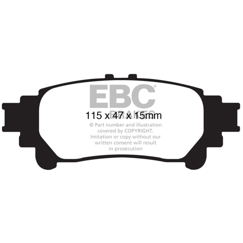 Set of 2 Brake Pads for Toyota Sienna, Lexus GS350, RC350