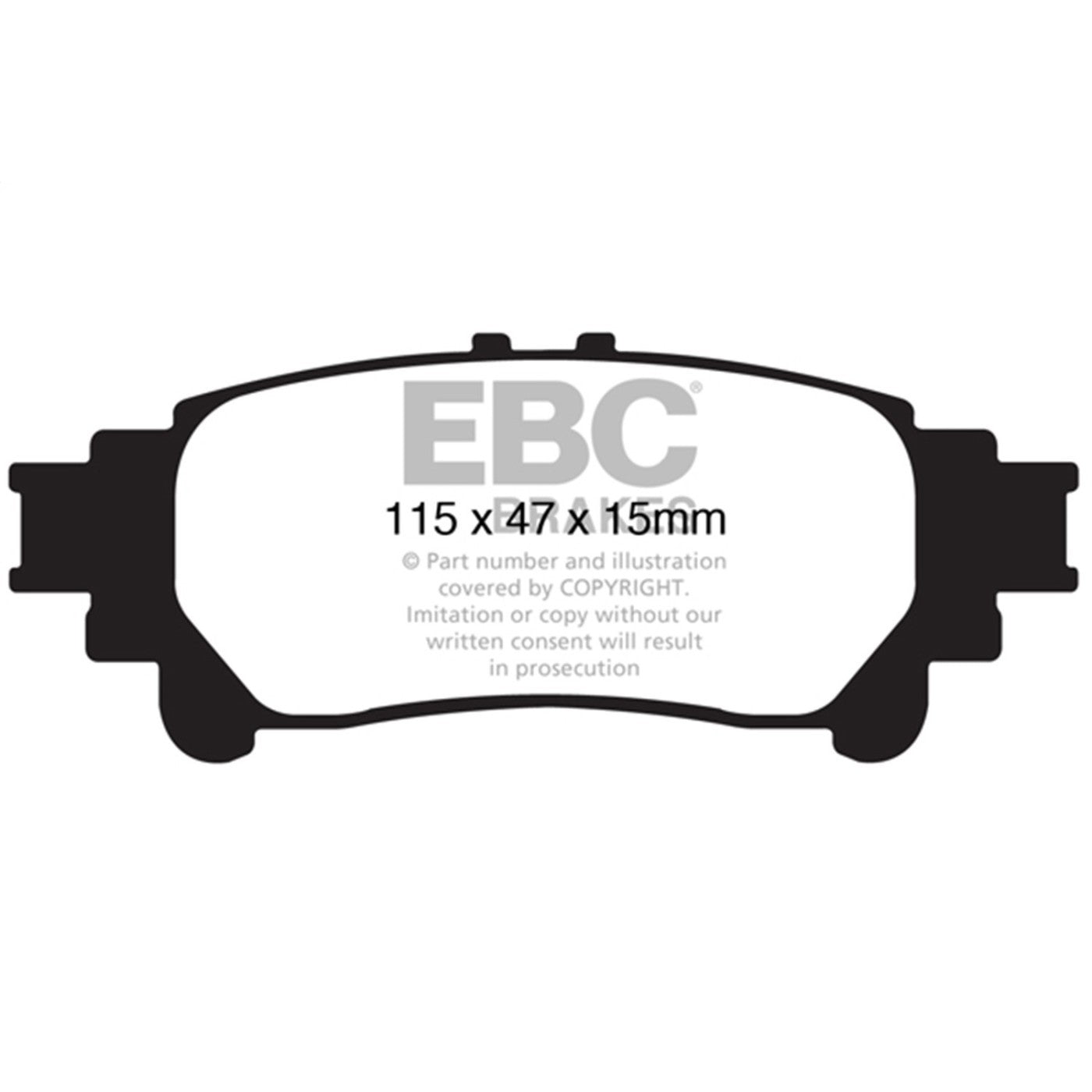 Set of 2 Brake Pads for Toyota Sienna, Lexus GS350, RC350