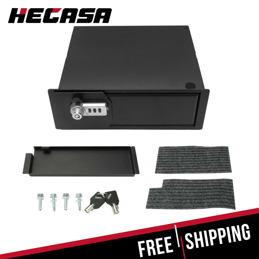 Console Safe Storage Vault w/ 3-Digit Lock for Ford F150/Raptor (2009–2014)