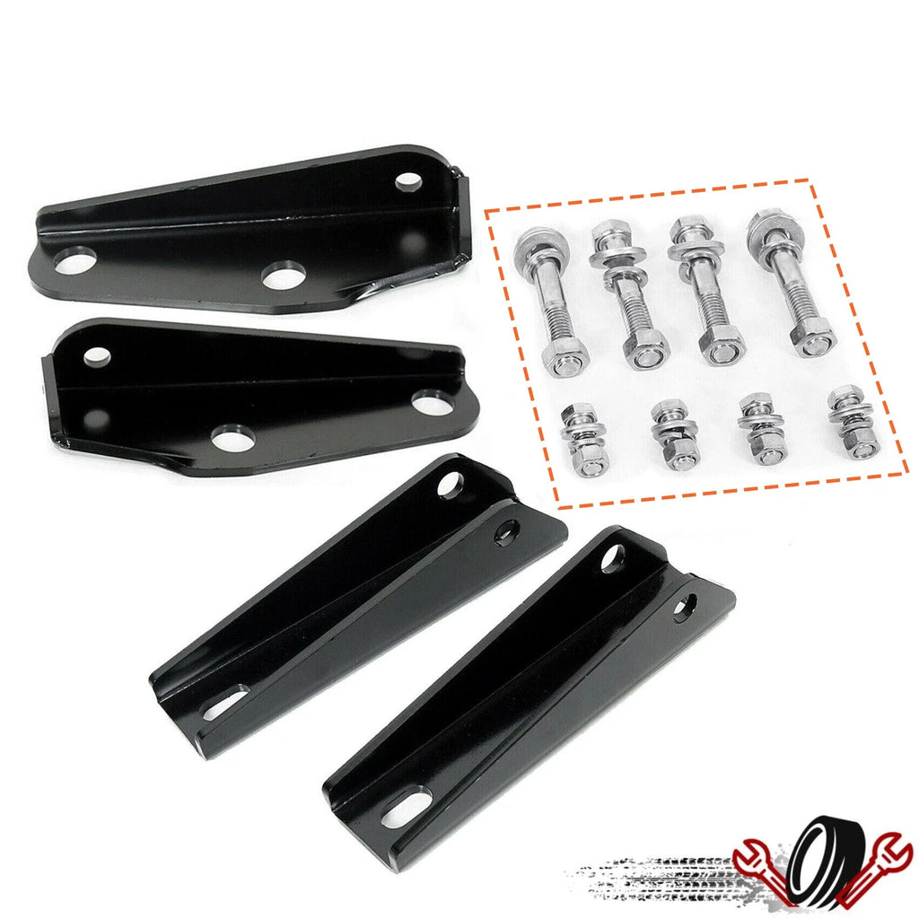 Set of 2 Upper & Lower Rear Shock Brackets for Chevy C10 C20 (1963–1972)