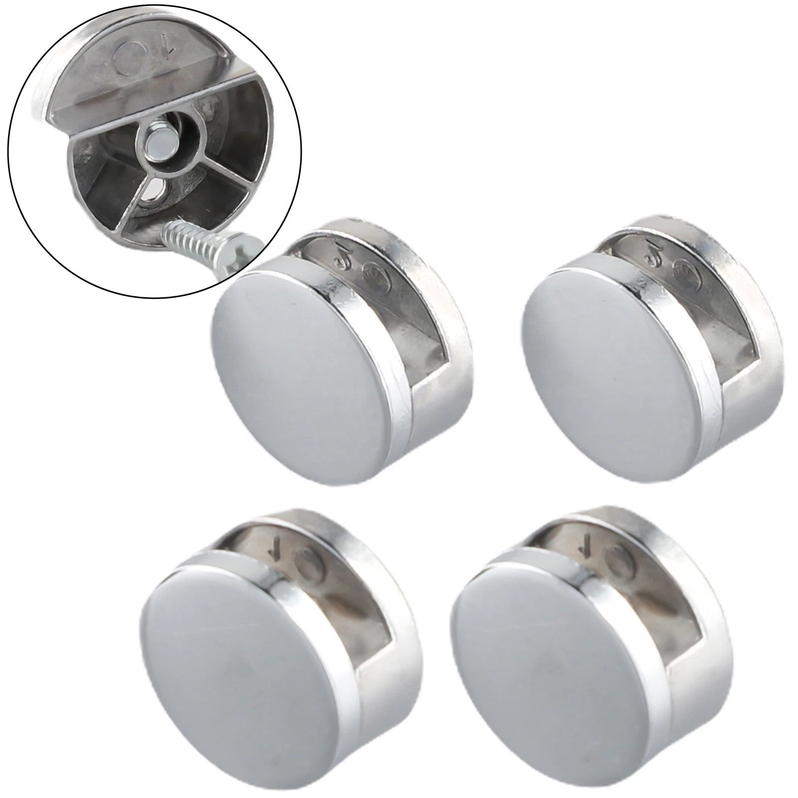 Set of 4 Mirror Clips for Dressing Tables (No Drilling Required)