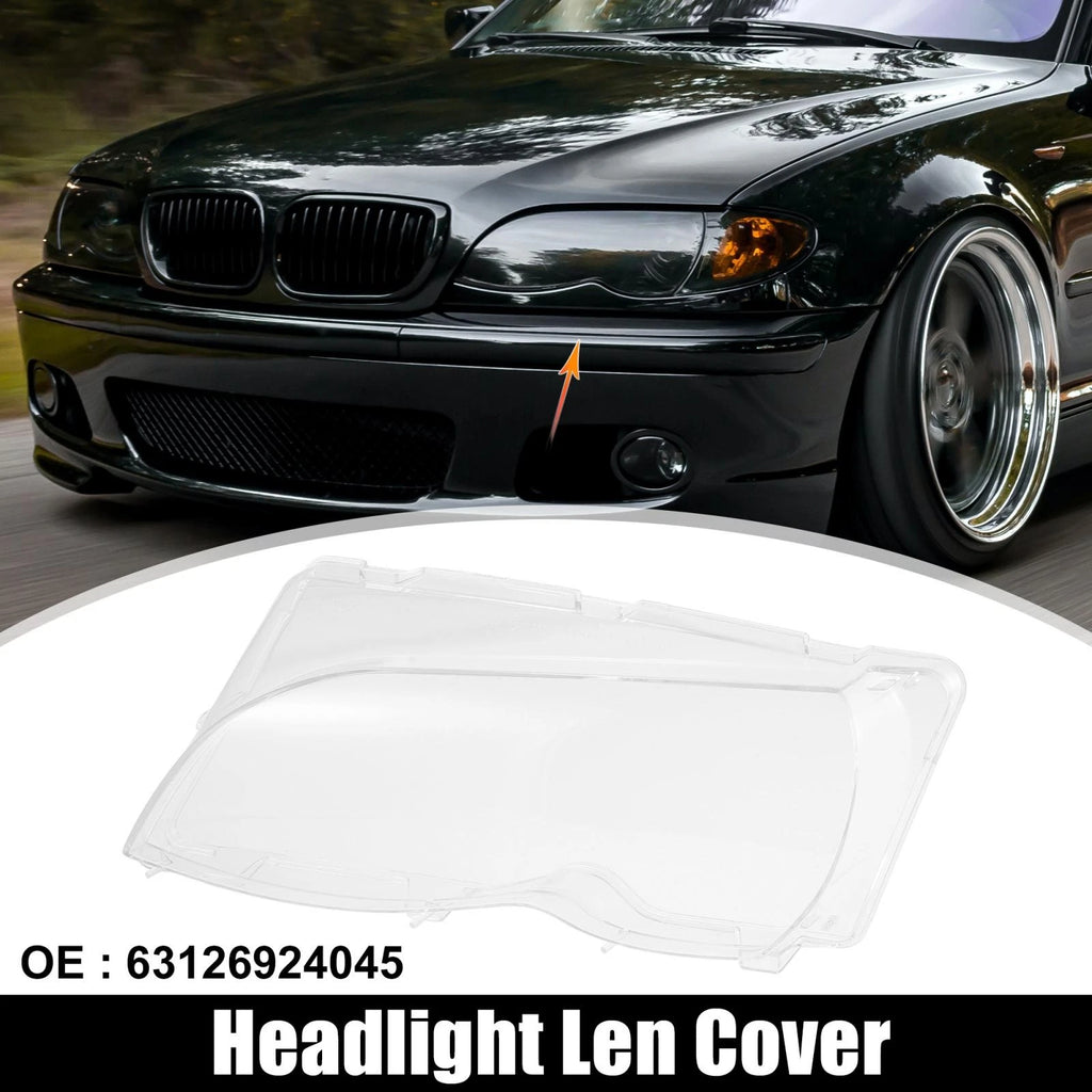 Left Front Headlight Lens Cover for BMW E46 (2002–2005) 63126924045
