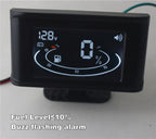 LCD Digital 2-Function Voltmeter & Fuel Level Gauge for Truck Car