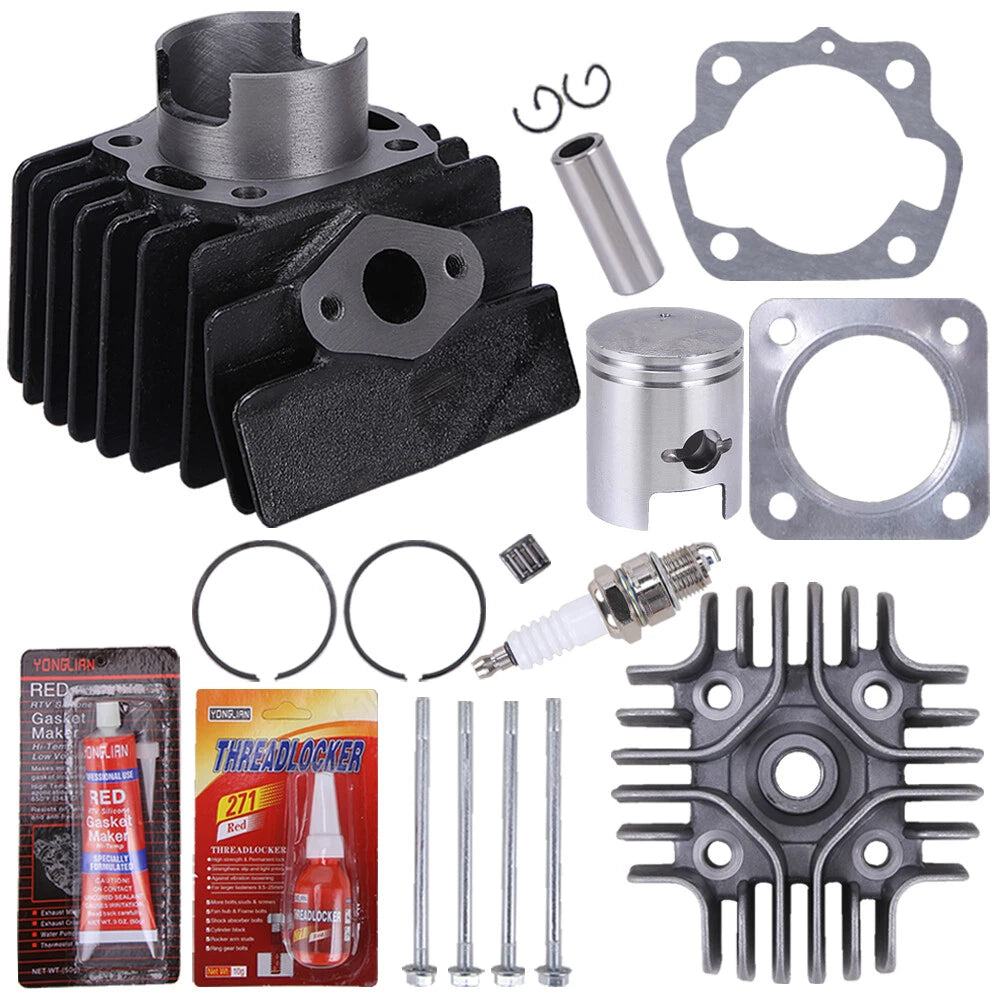 Top End Kit Cylinder Piston Gasket for Suzuki Quadmaster 50 (2002–2005)