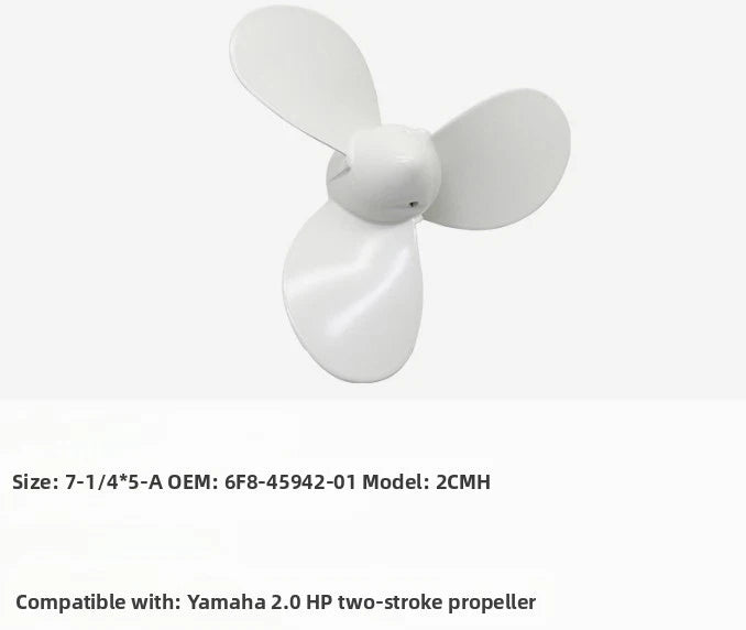 Marine Grade Aluminum Propeller for 2.0 HP Outboard Motor