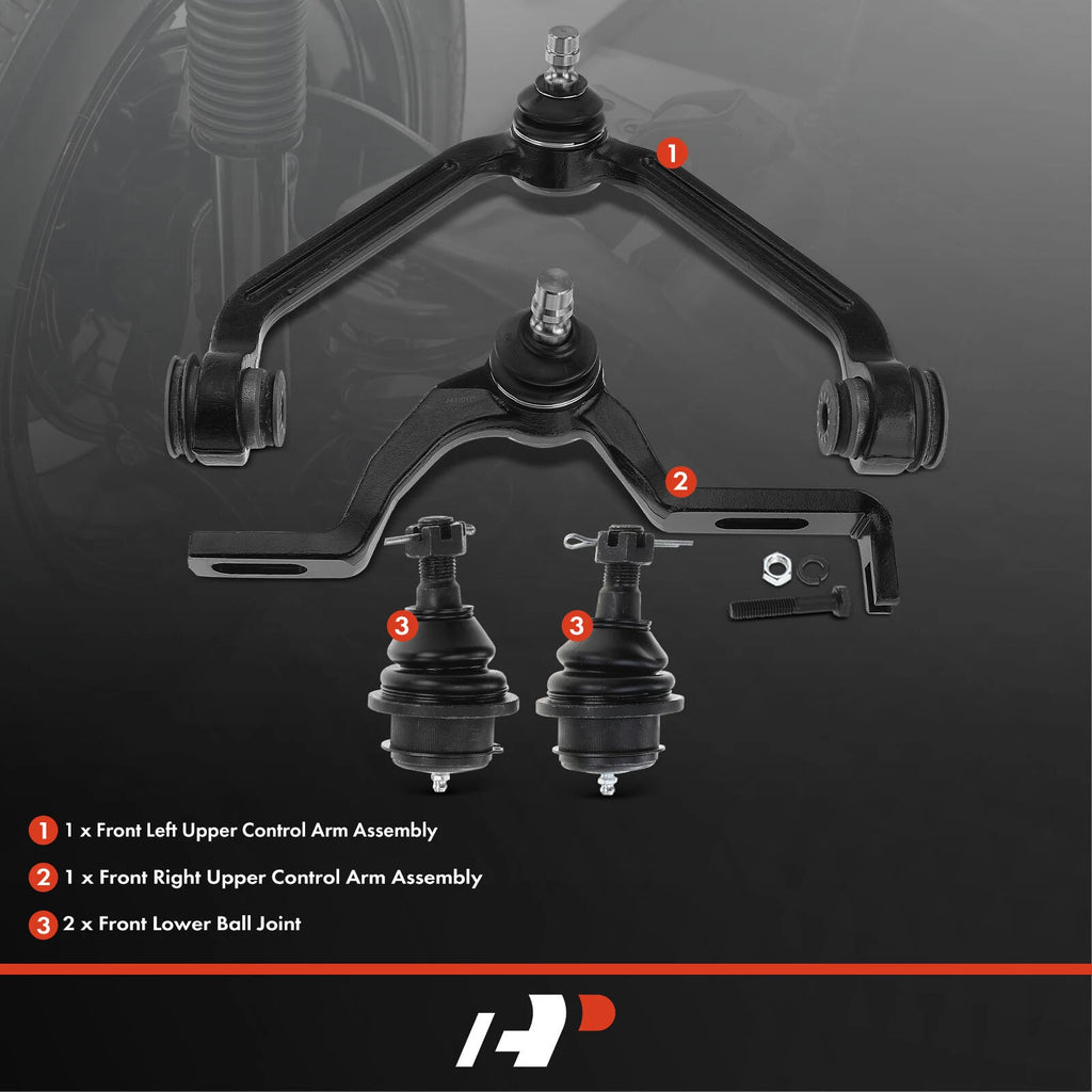 Set of 4 Front Control Arms with Ball Joints for Ford Explorer (1995–2001)