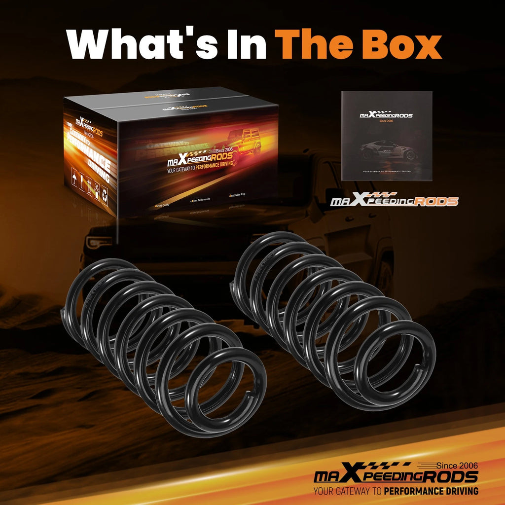 Set of 2 Front Lowering Springs for GMC Canyon (2004–2012) 2WD