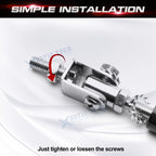 Bumper Lip Splitter Strut Rods Support Bars Universal Fit (10-13 in)