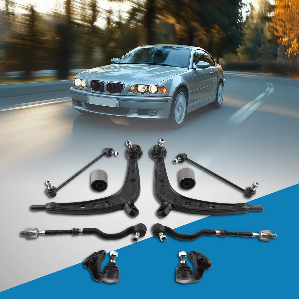 10x Control Arm Tie Rod End Ball Joint Bushing for BMW E46 (1998–2006)