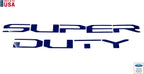 Tailgate Insert Letters Blue Premium for 2020-2022 Ford Super Duty