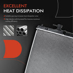 Radiator with Trans Oil Cooler for Honda CR-V (2007–2011)