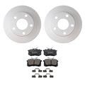 Hella Rear Rotor & Bosch QuietCast Ceramic Brake Pad Kit for A6 Quattro (1999–2001)