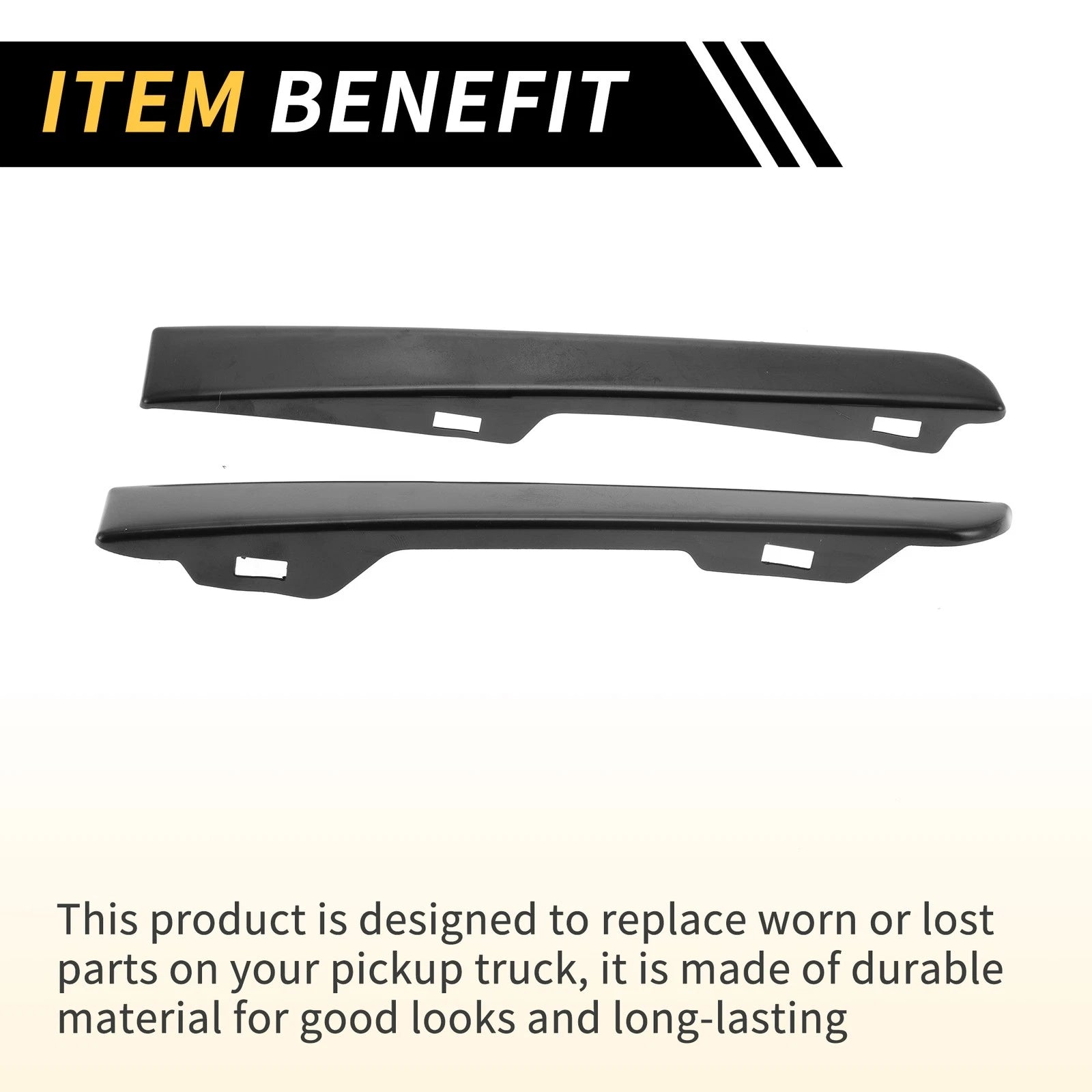 Pair Front Bumper Grille Headlight Filler for Toyota Tacoma (2005–2015) No. 5251335020