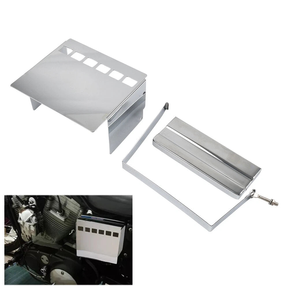 Battery Side Top Cover Strap Kit for Harley XLH Sportster 1200 883 (1991–1997)