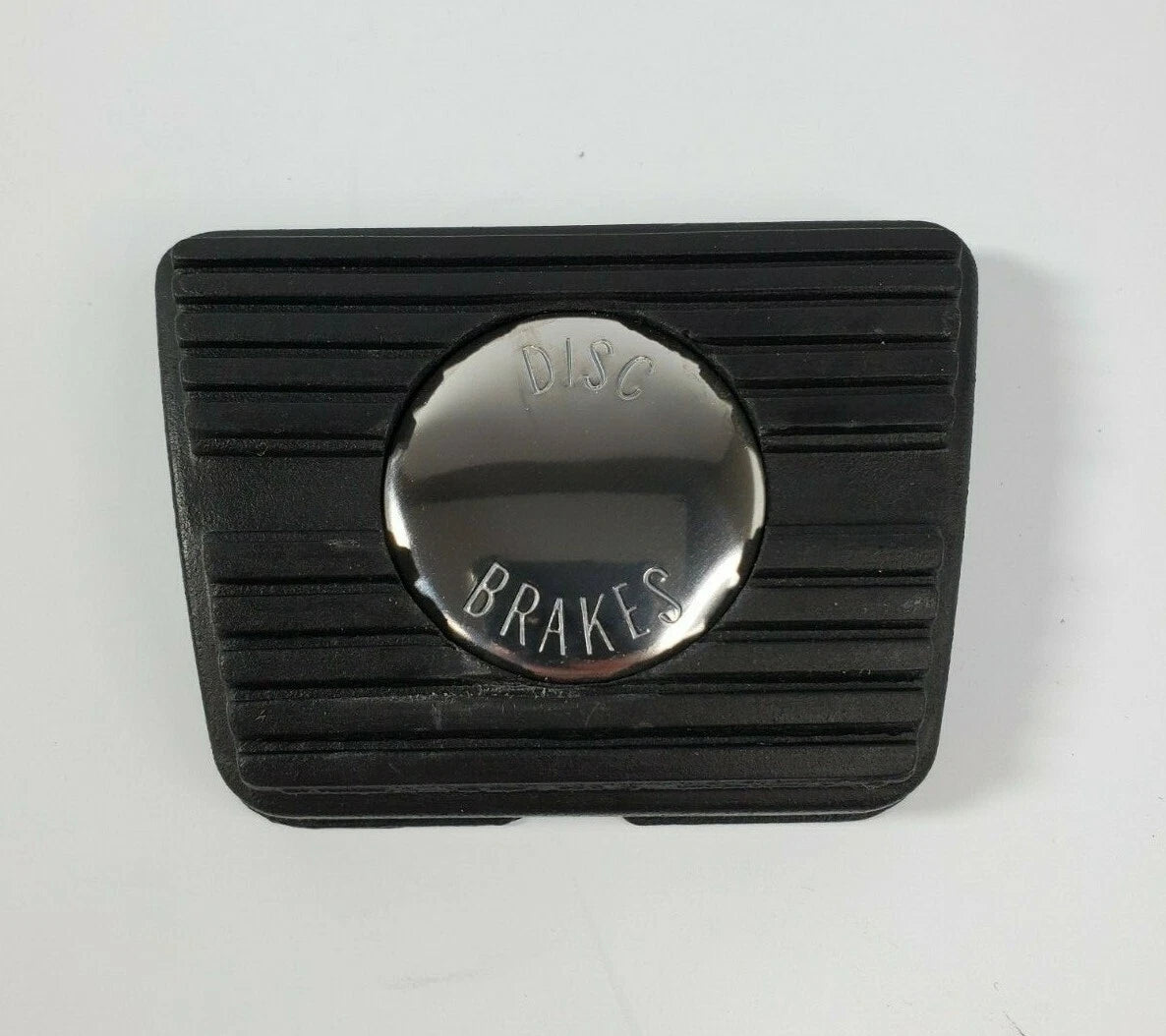 Brake Pedal Pad Replacement for GM Cars with Disc Brake Emblem (Black)