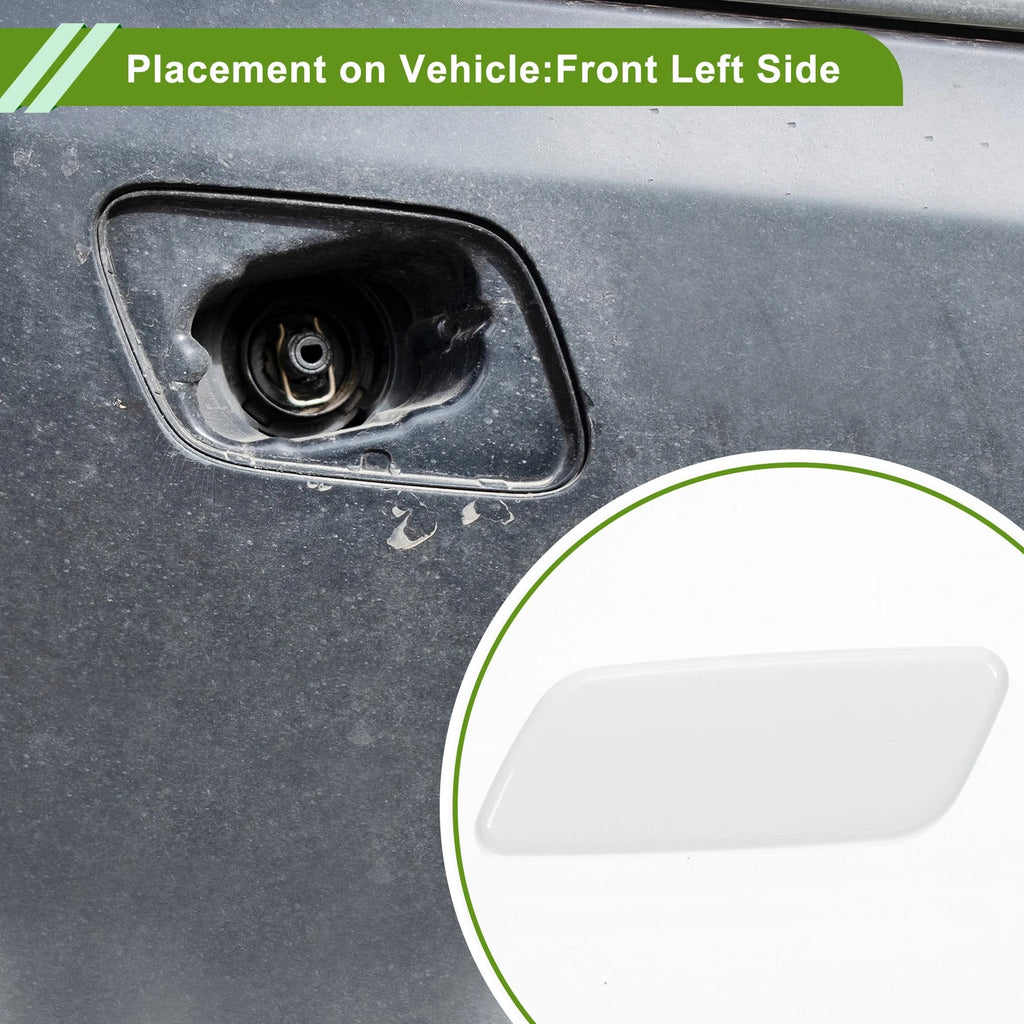 Front Left Washer Nozzle Cover Cap for Toyota Prado (2012–2015) 8504560090 White