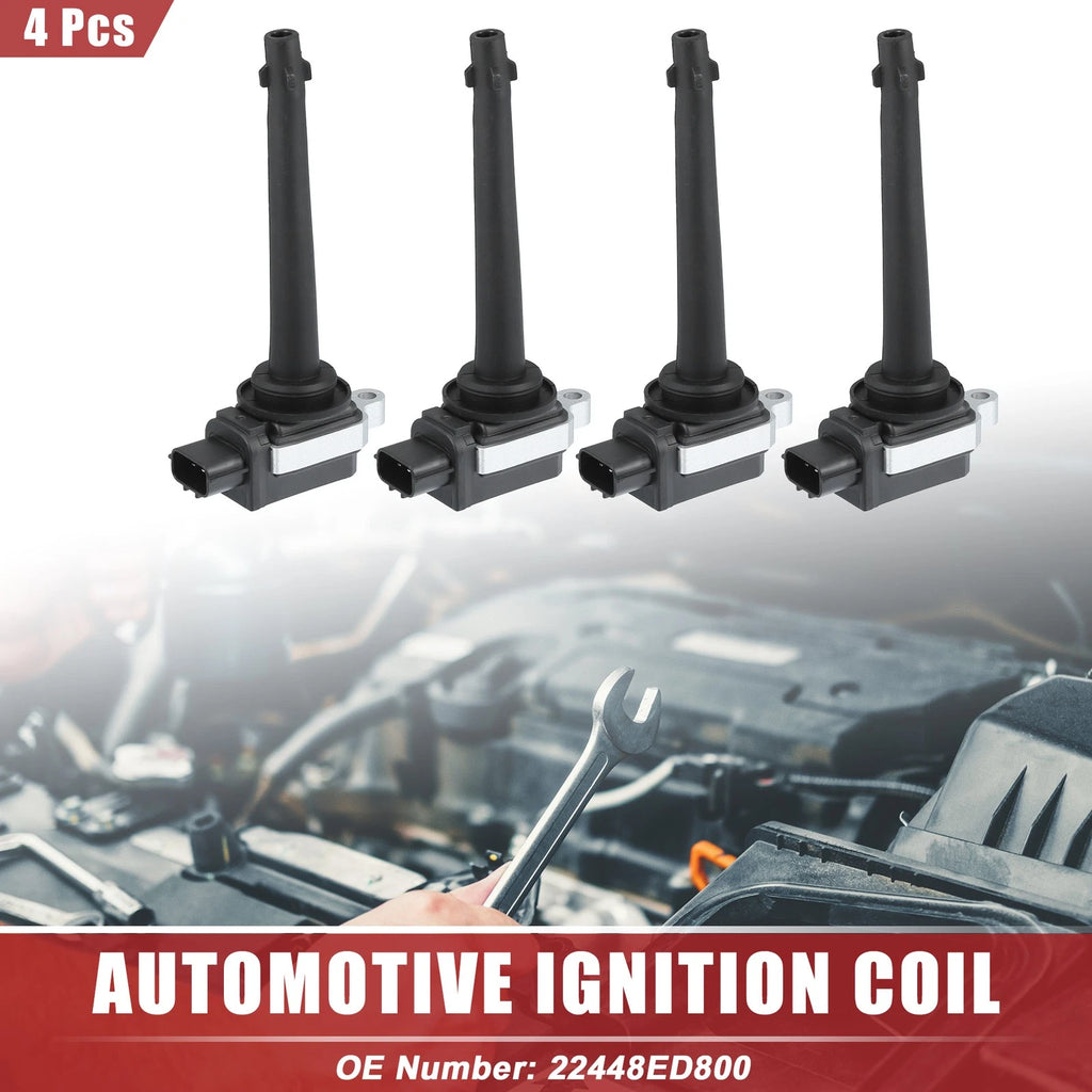 Set of 4 Ignition Coils for Nissan Tiida (2007–2010) No. 22448ED800