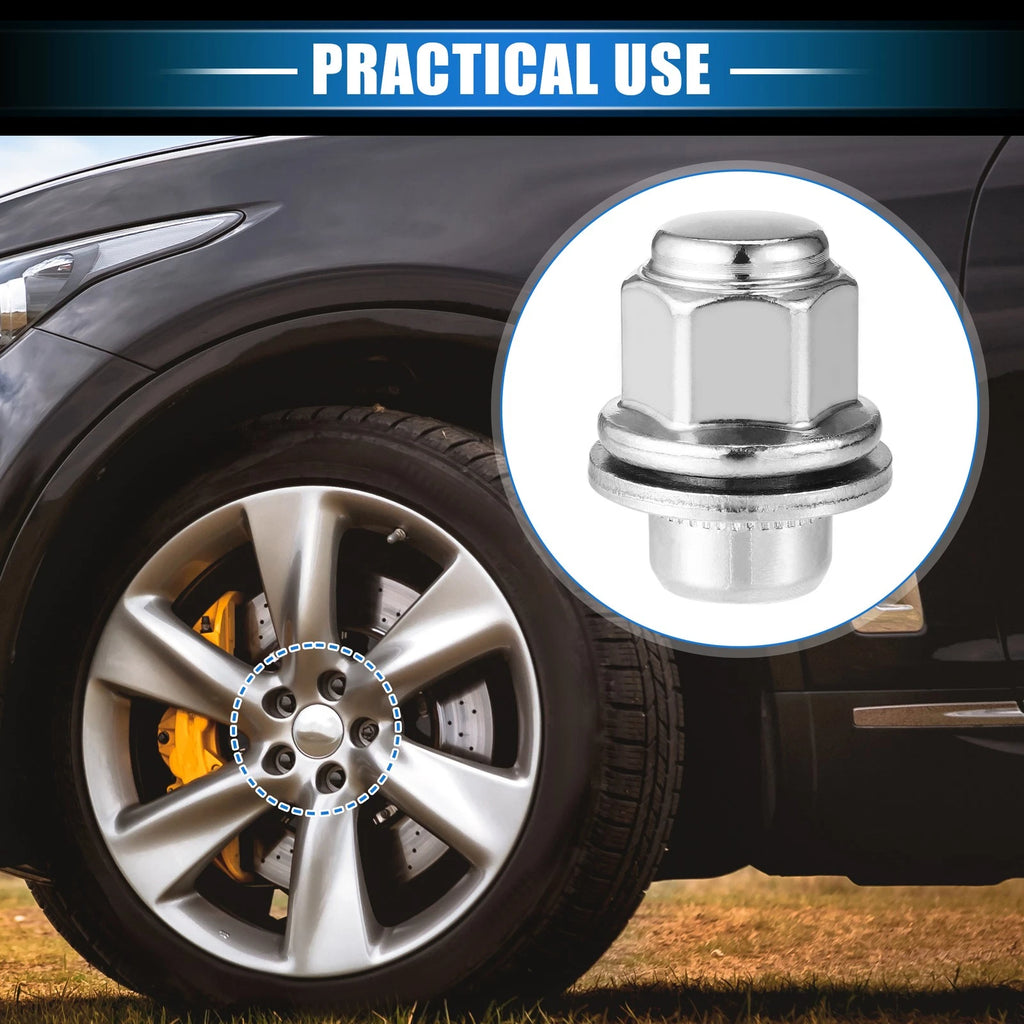 5 Pcs Wheel Lug Nuts M12x1.25 for Infiniti EX35 G25 (2008–2013)