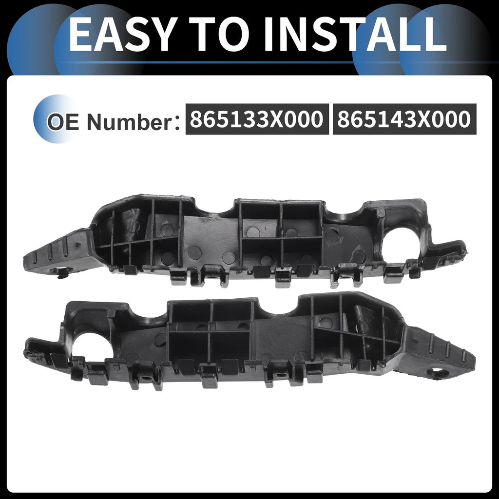 1 Pair Front Bumper Retainer Bracket No. 865133X000 for Hyundai Elantra (2011–2016)
