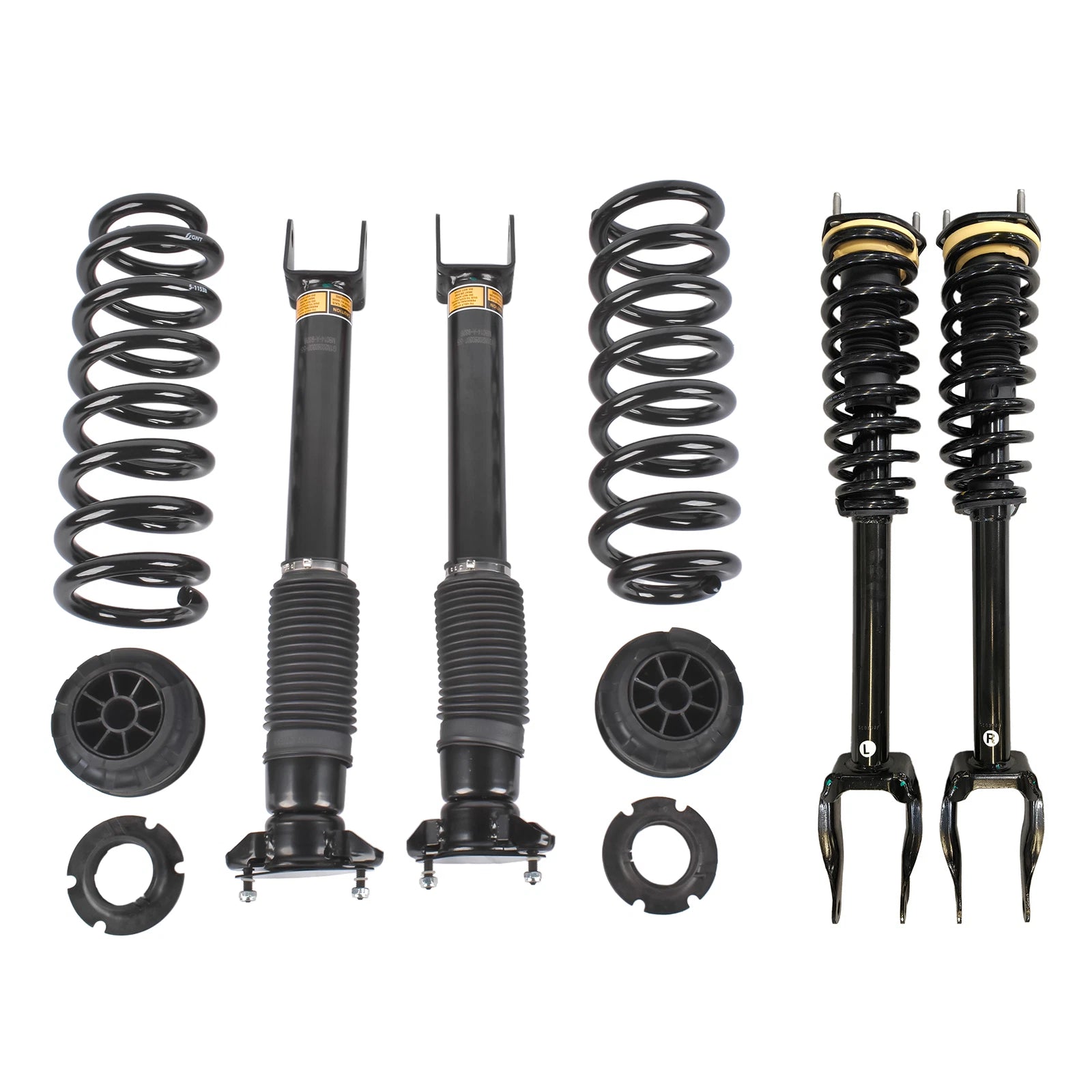 2X Front & Rear Air to Coil Spring Conversion Kit for Benz W166 X166 (2012–2015)