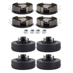 4Pcs Electric Brake Hub Drum Kit for 3500 lb Axle (5 On 4.5")