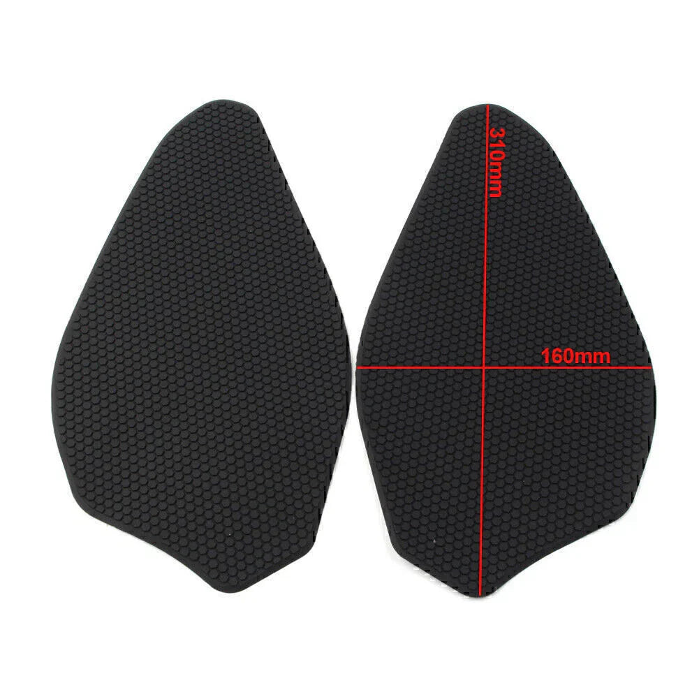 Black Rubber Tank Side Protector Grip for Yamaha YZF-R3 (2019-2020)