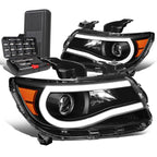 3D LED DRL Bar Projector Headlights for Colorado (2015–2023)