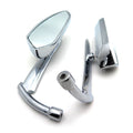 Chromed Blade Mirrors for Kawasaki Vulcan, Honda Rebel, Shadow, Yamaha R1, R6