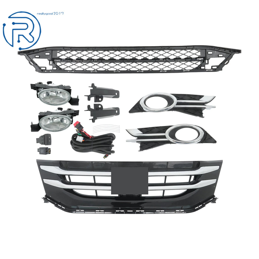Upper Lower Grille & Fog Light Package for Honda Odyssey (2015-2017)