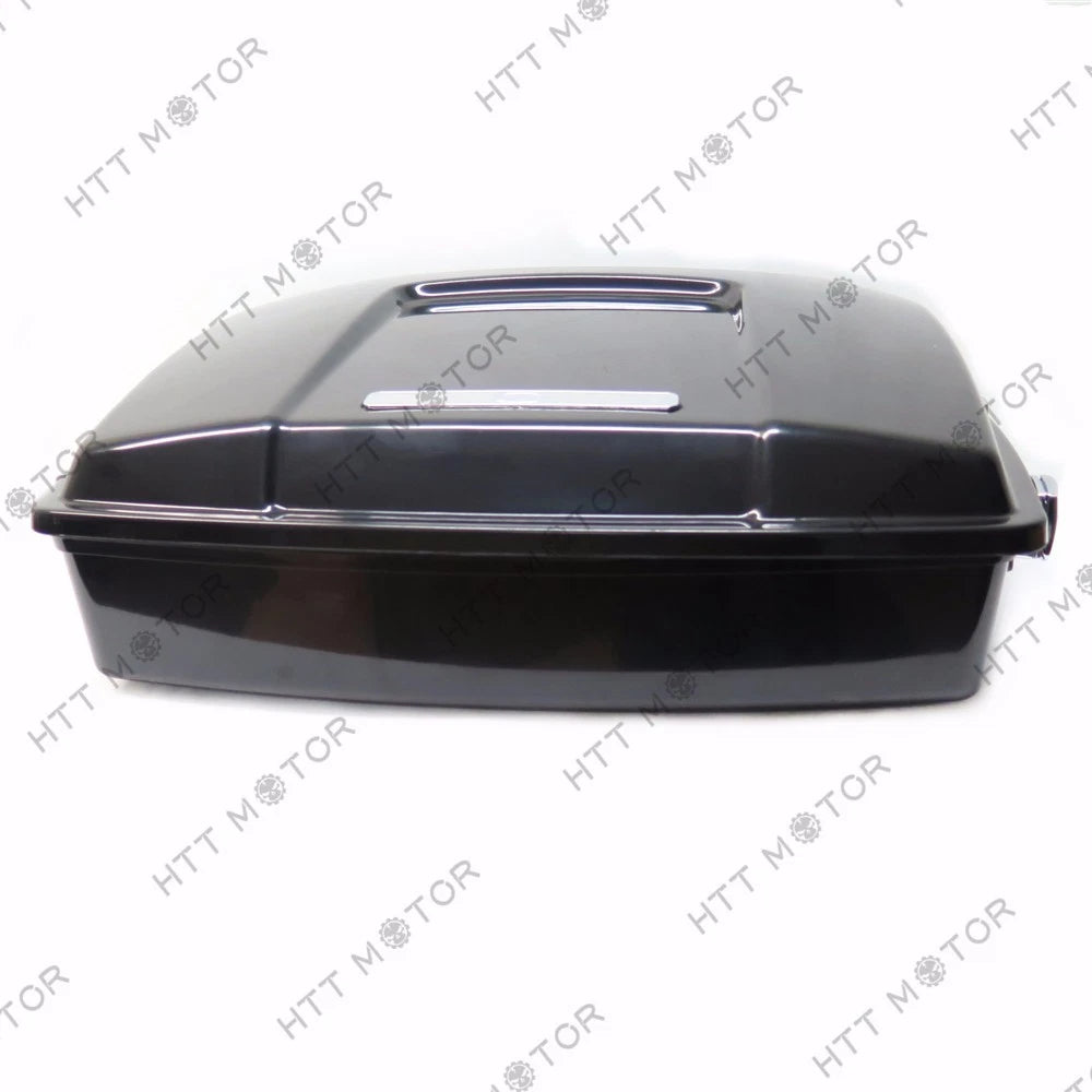 Unpainted Black Tour Pak Trunk w/ Lock & Liner for Harley Touring (1997–2008)