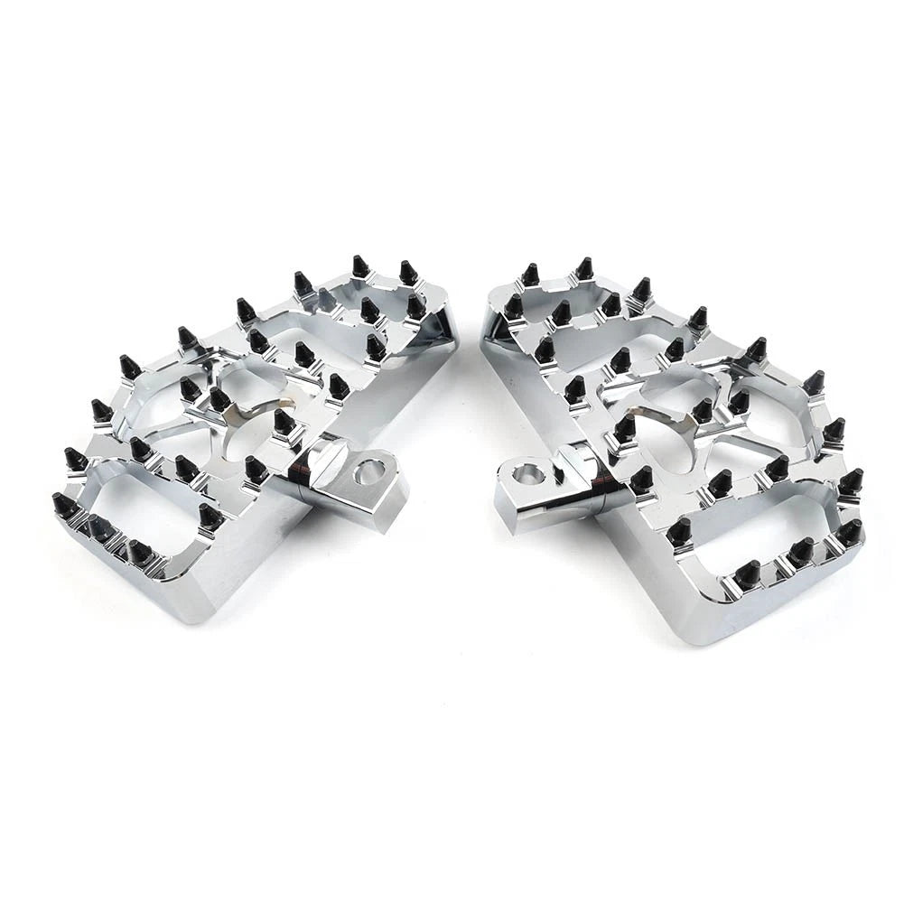 2X Wide Foot Pegs MX Style for Harley Dyna Touring Sportster Softail