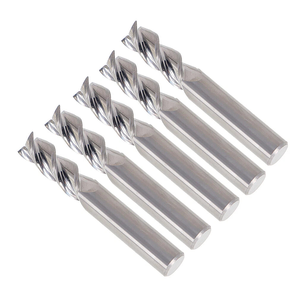 5 Pcs 3/8" 3 Flute End Mill Carbide 28584-5 for Automotive (USA)