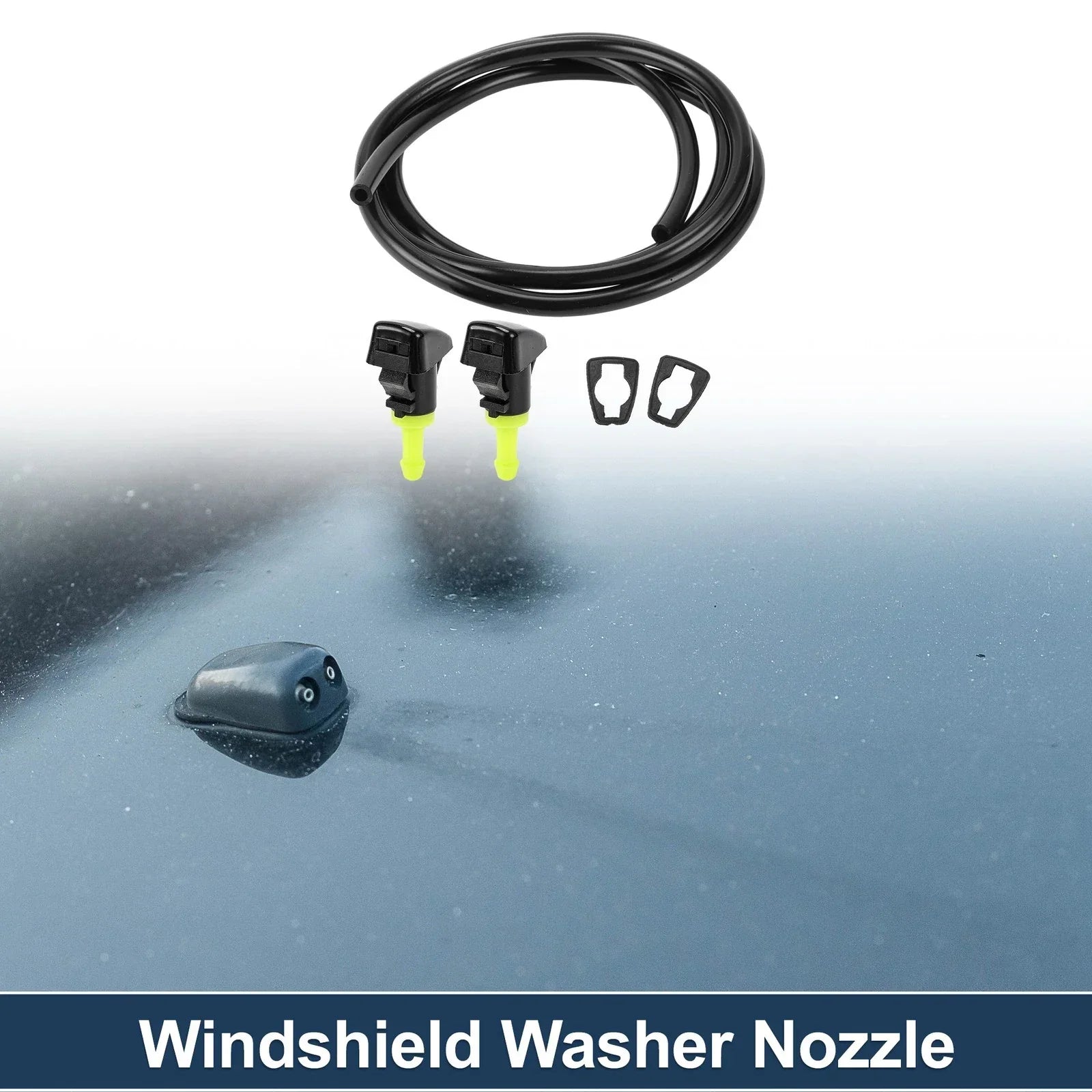 Windshield Washer Nozzle & Gasket for Dodge (2001-2006) - 1 Set