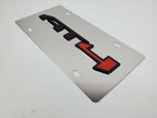 Chrome Metal Vanity License Plate Emblem for GMC AT4 (2020–2024)
