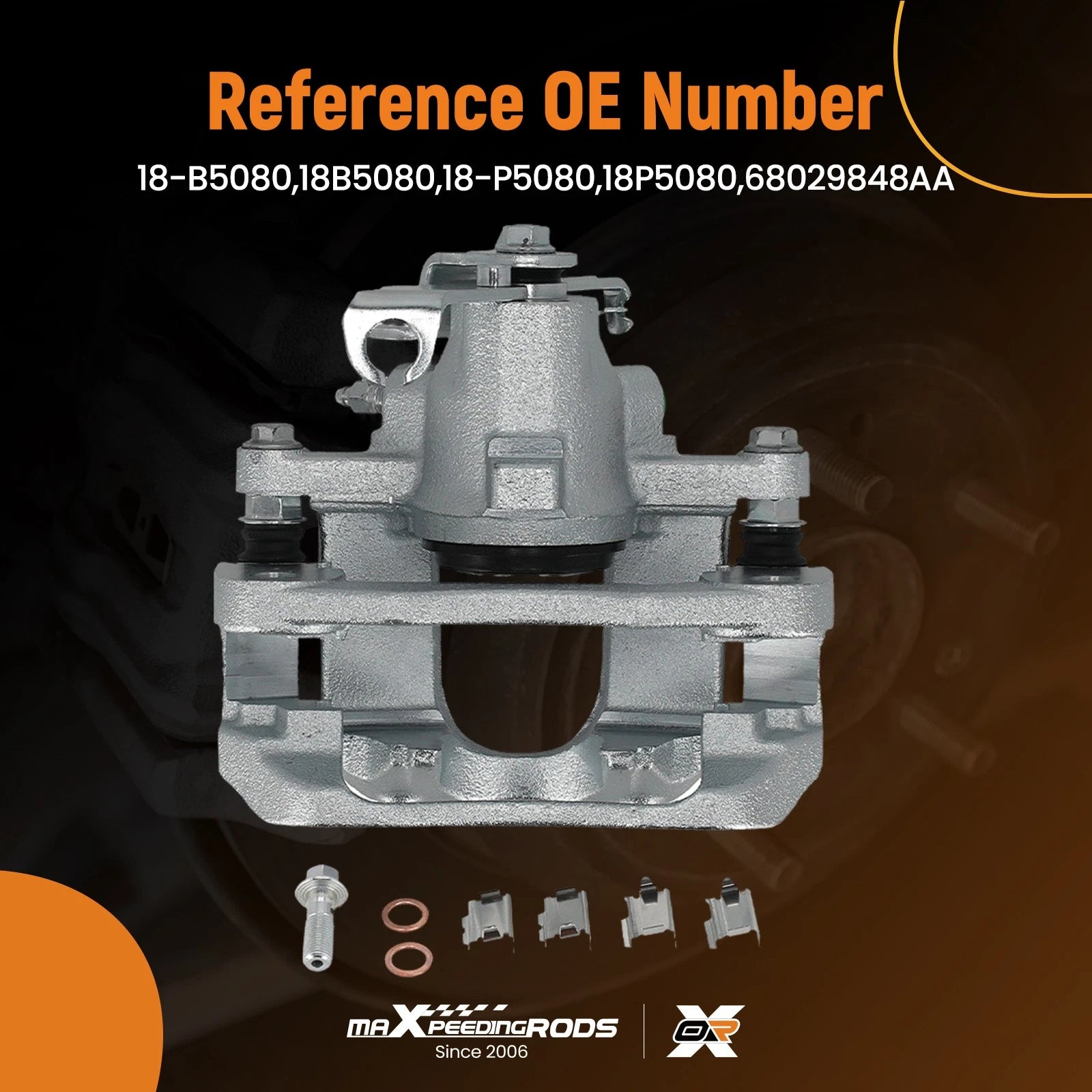 Rear Right Brake Caliper for Volkswagen Routan (2009–2012) 18-B5080 18-P5080
