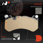 Set of 4 Front Ceramic Brake Pads for Mercedes-Benz C63 AMG (2012–2015)