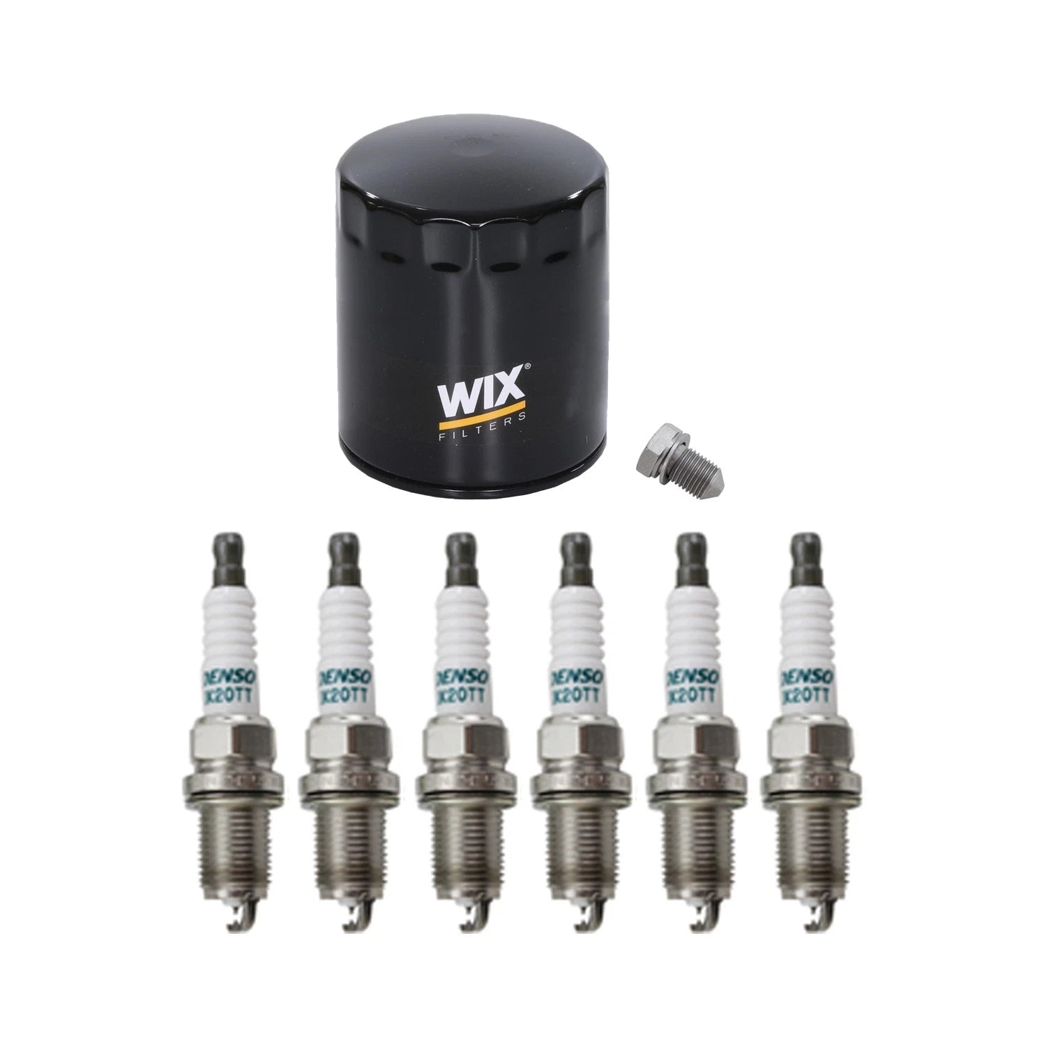 Wix Engine Oil Filter & Denso Spark Plugs Set for A4 A6 Quattro Passat (1996–2005)