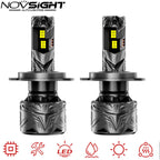 2X H4 9003 LED Headlight Bulbs for 240W 50000LM 6500K