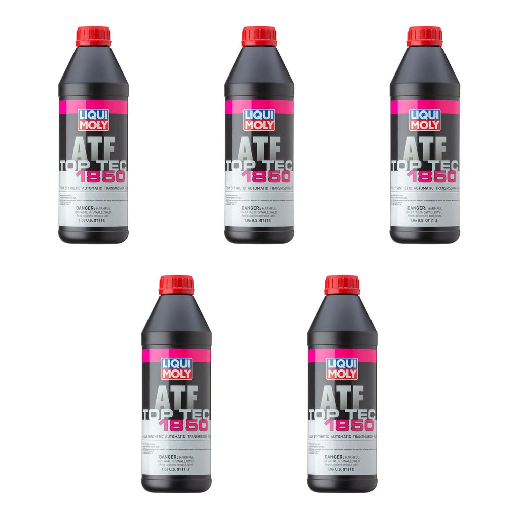 Set of 5 Liqui Moly Top Tec ATF 1850 Automatic Transmission Fluid 5L