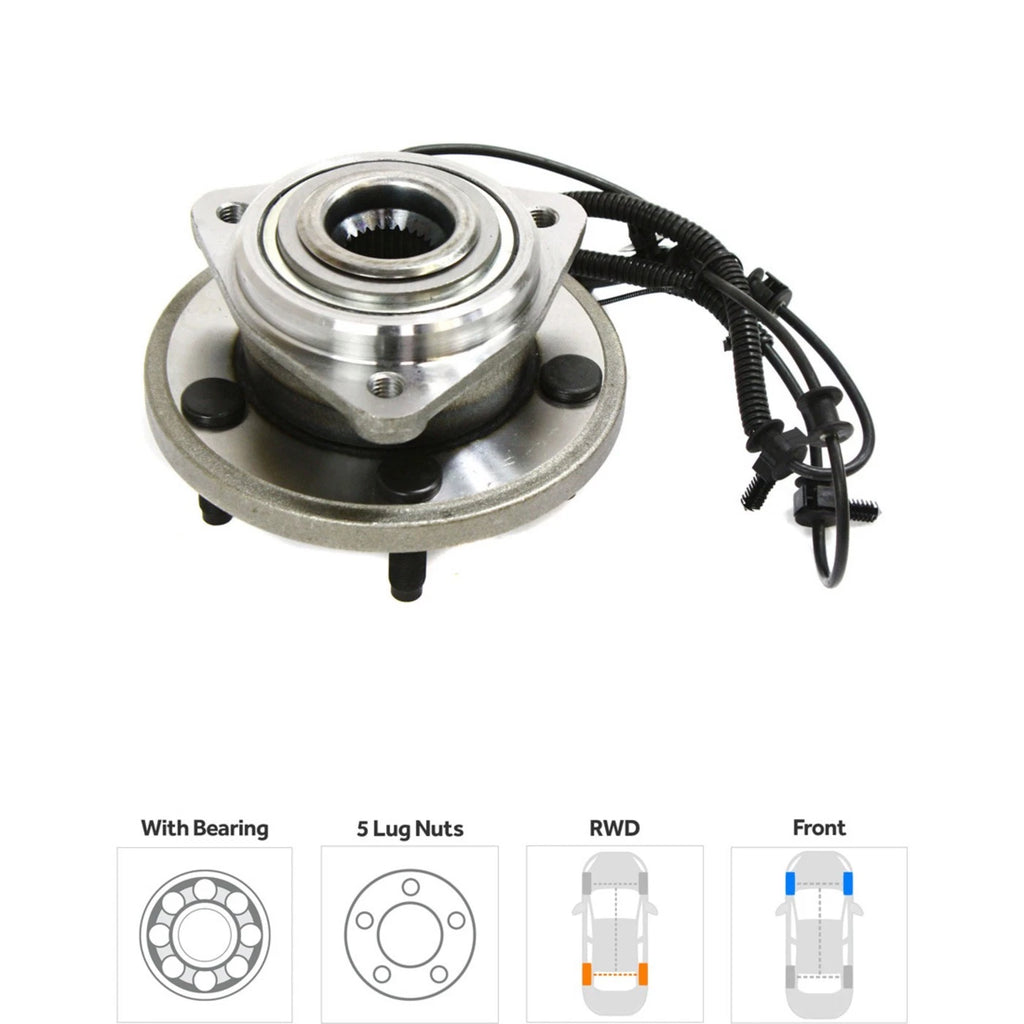 Wheel Hub Kit for Jeep Grand Cherokee (2005–2010) Front with Tie Rod AWD