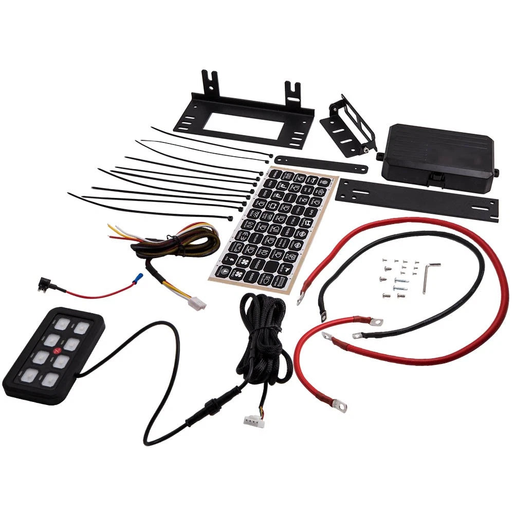 8 Gang Rocker Switch Panel for Off-Road Truck UTV ATV RV (30A)