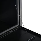 Steel Tool Box for Pickup Truck (60"x18"x18") - Lock & Key, Black