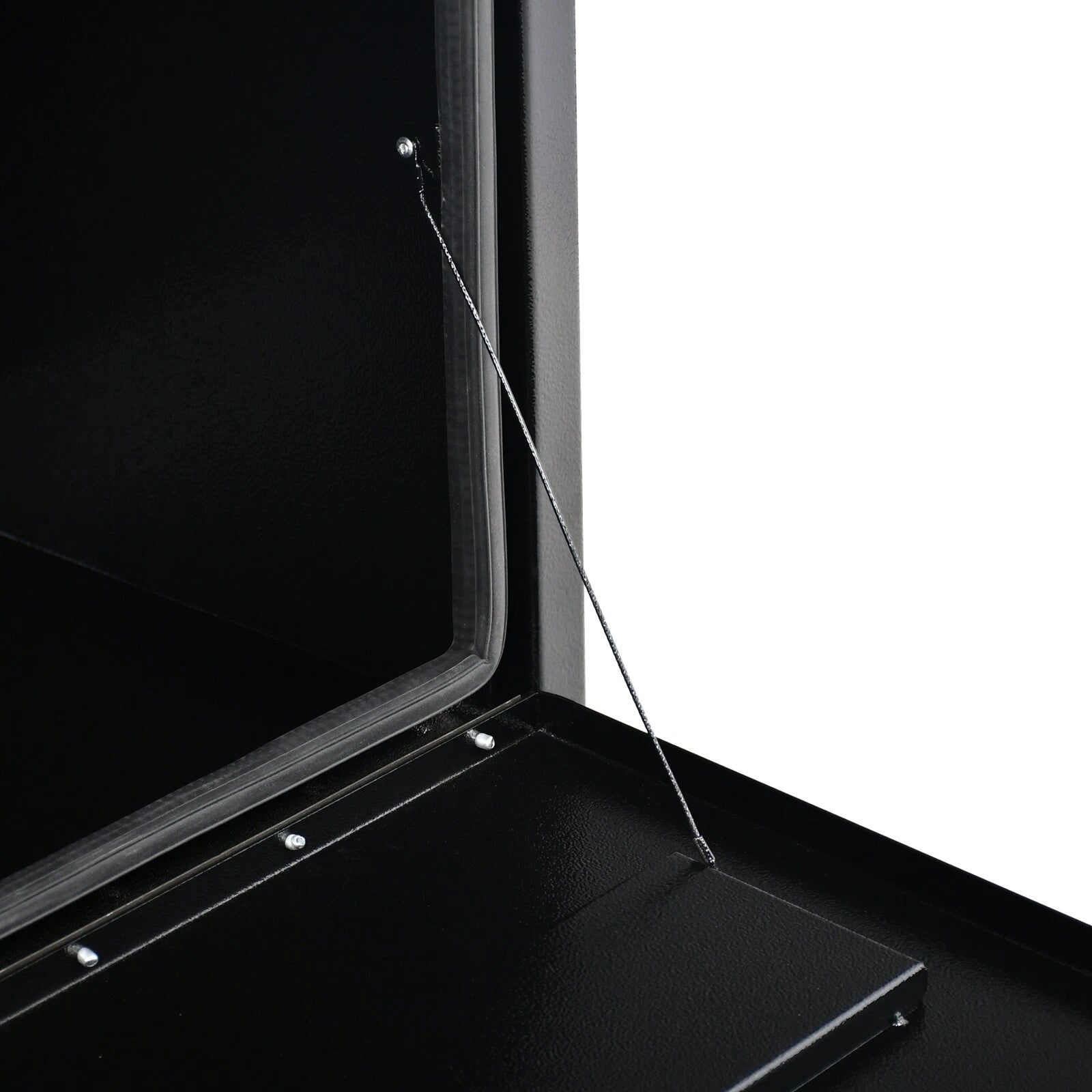 Steel Tool Box for Pickup Truck (60"x18"x18") - Lock & Key, Black