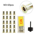 21PCS Nut Head Hand Rivet for Industrial Equipment