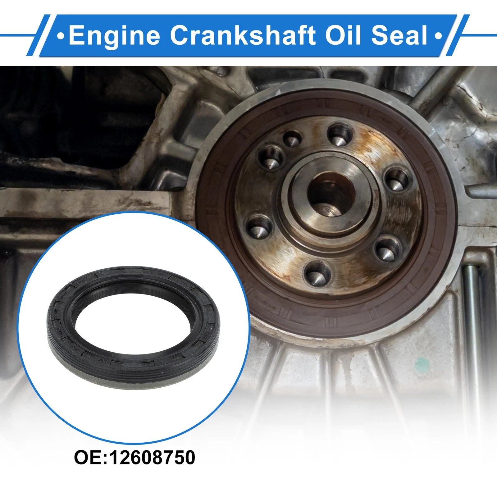 1 Pc Front Crankshaft Oil Seal for Chevrolet Impala Malibu (2000–2020) No.12608750
