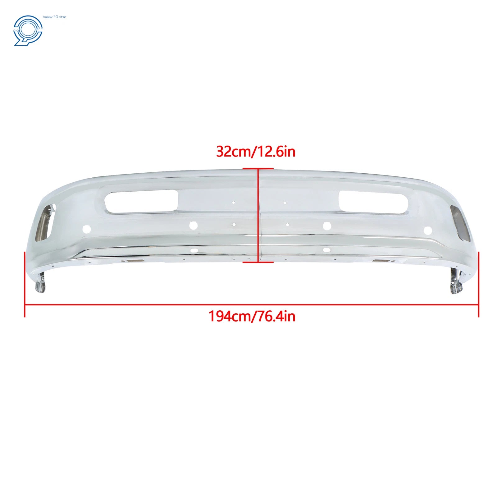 Chrome Front Bumper Face Bar for RAM 1500 (2013-2018)