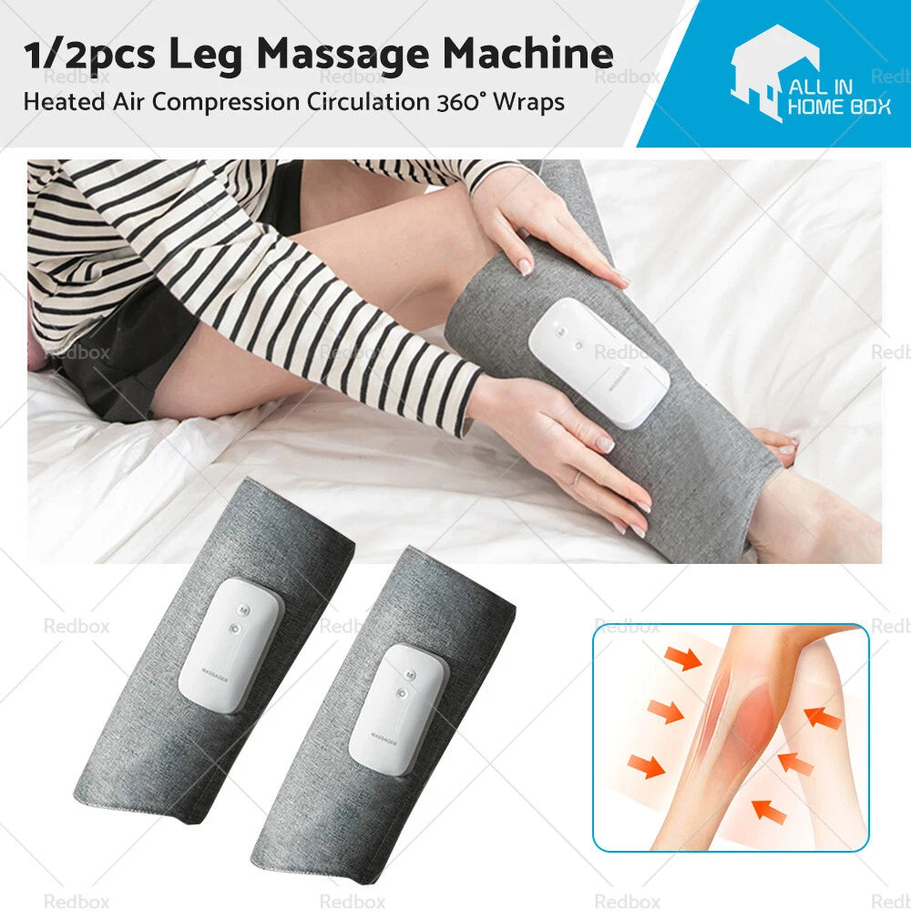 Calf Leg Massager Heated Air Compression Wraps for 02-19